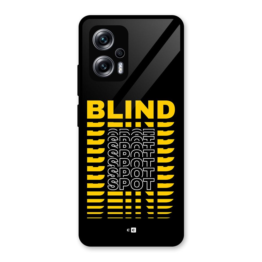 Blind Spot Glass Back Case for Redmi K50i