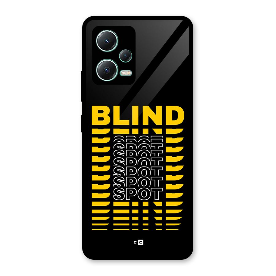 Blind Spot Glass Back Case for Redmi Note 12 5G