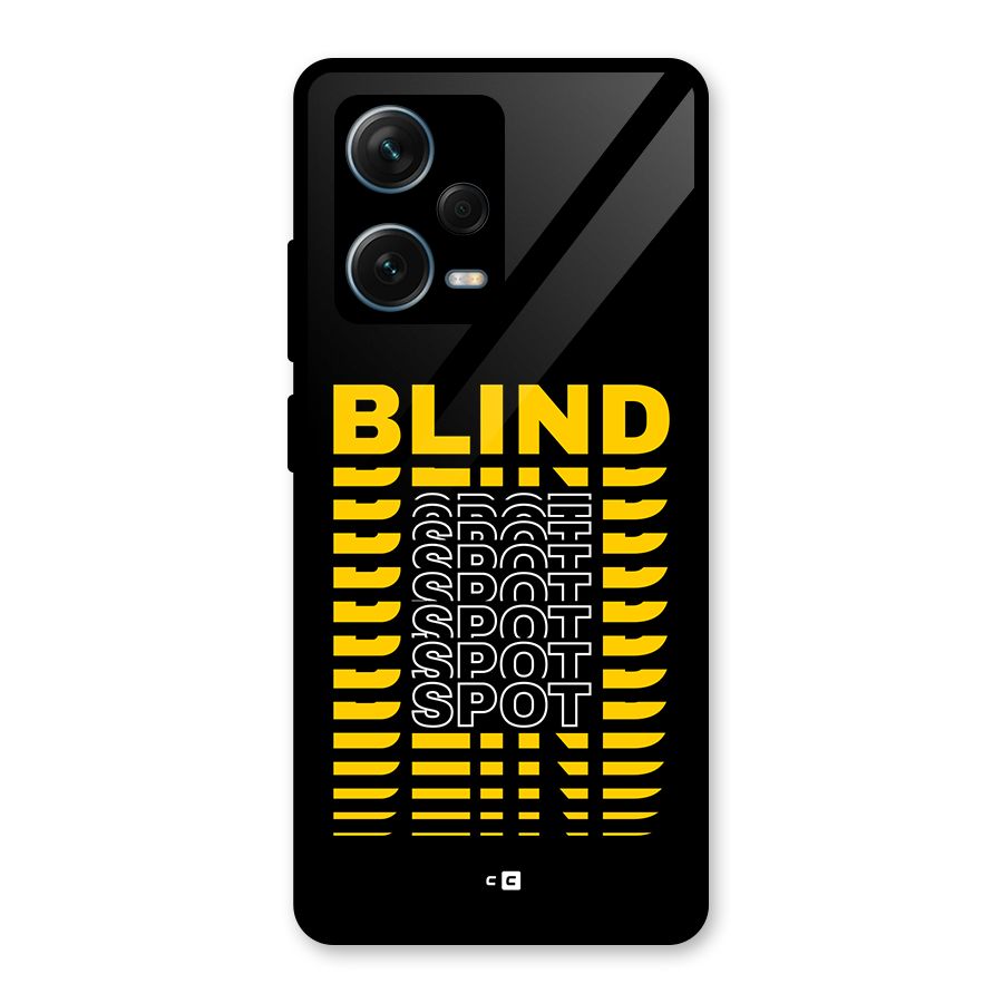 Blind Spot Glass Back Case for Redmi Note 12 Pro Plus 5G