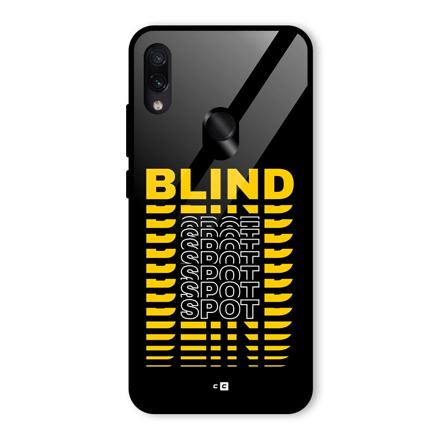 Blind Spot Glass Back Case for Redmi Note 7