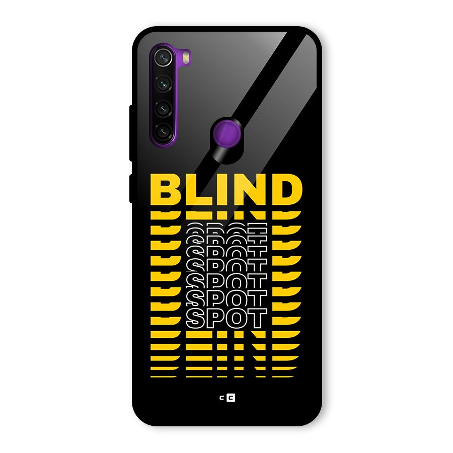 Blind Spot Glass Back Case for Redmi Note 8