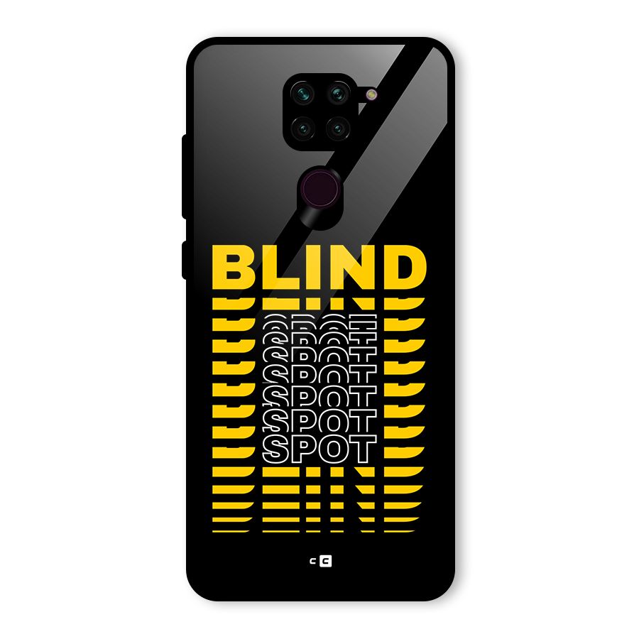 Blind Spot Glass Back Case for Redmi Note 9