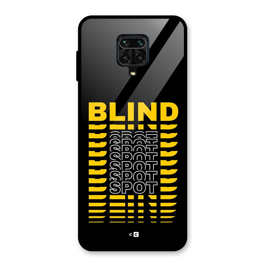 Blind Spot Glass Back Case for Redmi Note 9 Pro