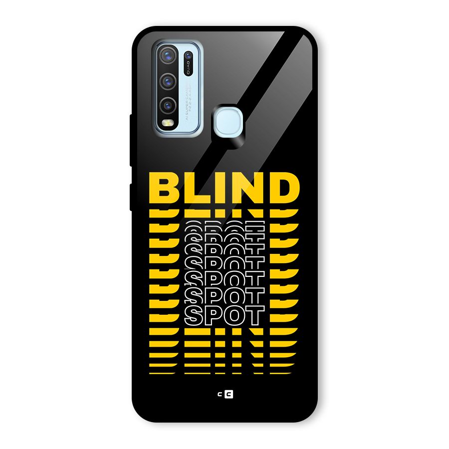 Blind Spot Glass Back Case for Vivo Y30