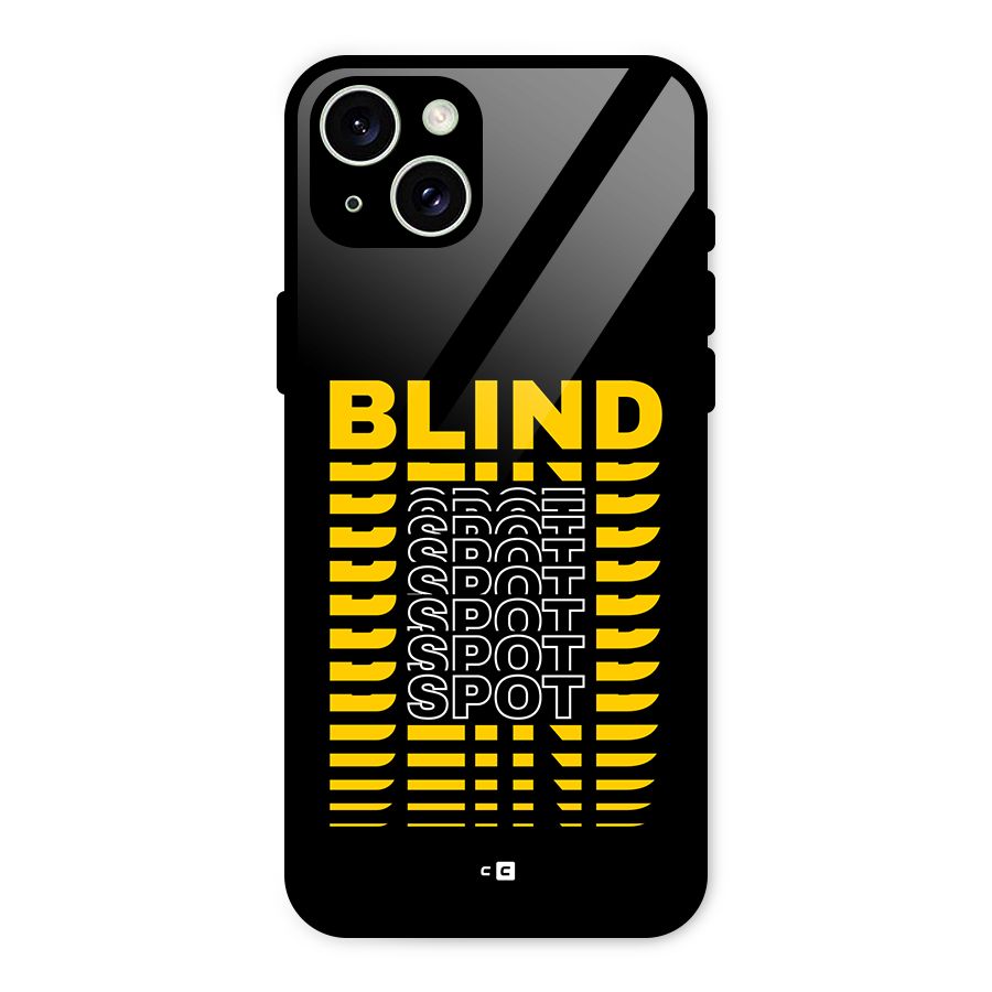 Blind Spot Glass Back Case for iPhone 15 Plus