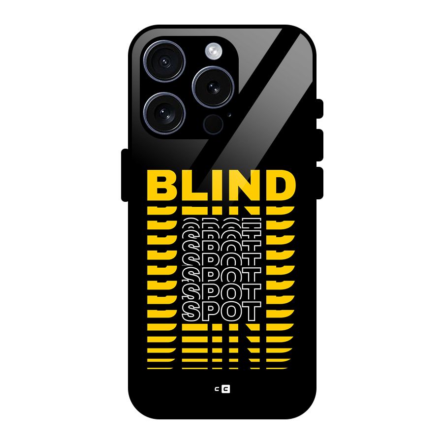 Blind Spot Glass Back Case for iPhone 15 Pro