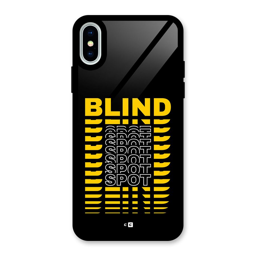Blind Spot Glass Back Case for iPhone X
