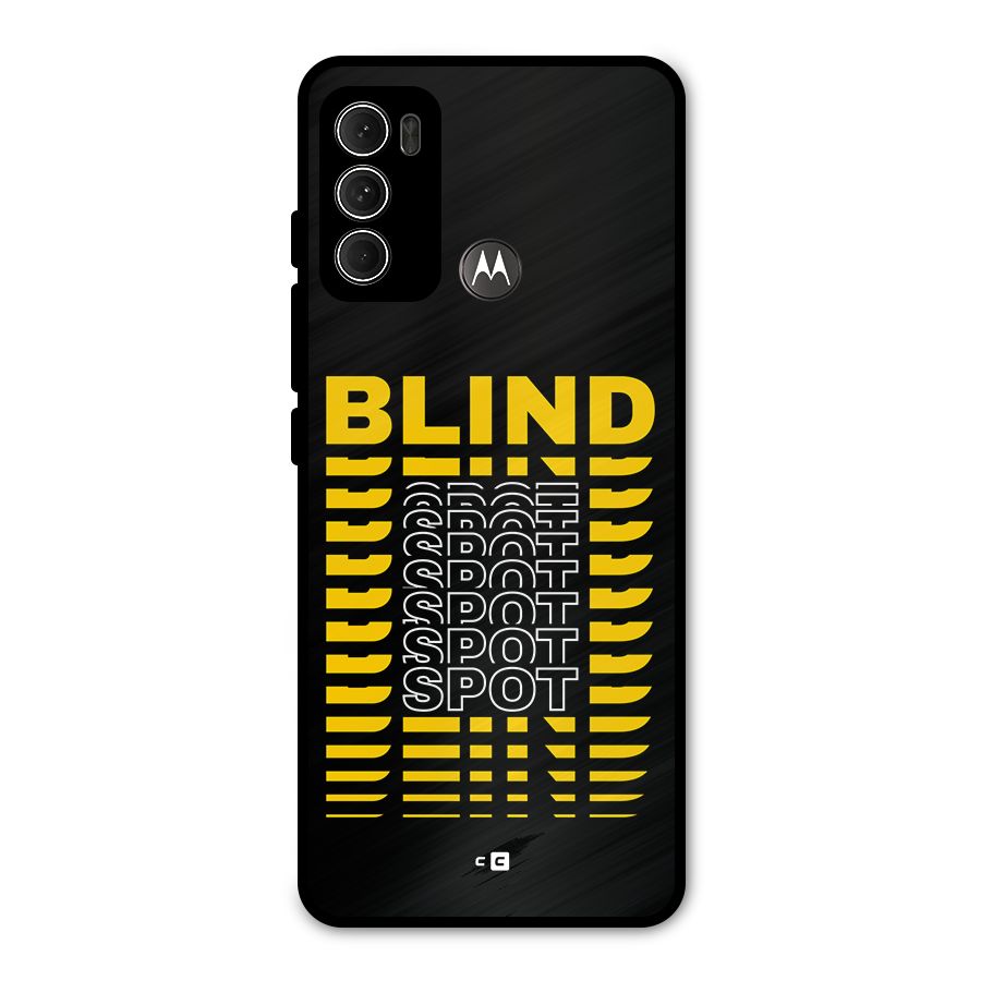 Blind Spot Metal Back Case for Moto G60
