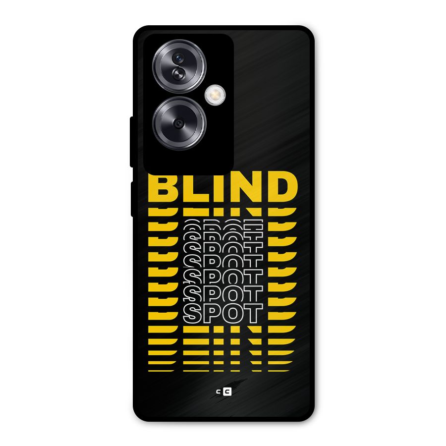 Blind Spot Metal Back Case for Oppo A79 5G