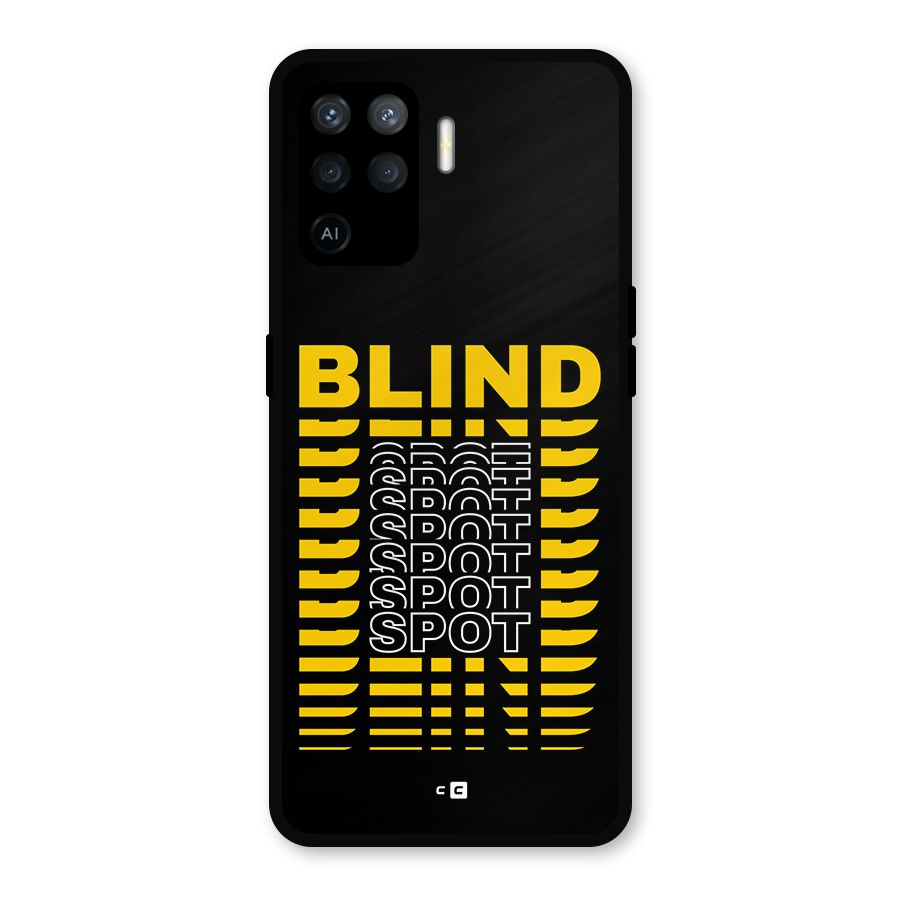 Blind Spot Metal Back Case for Oppo F19 Pro