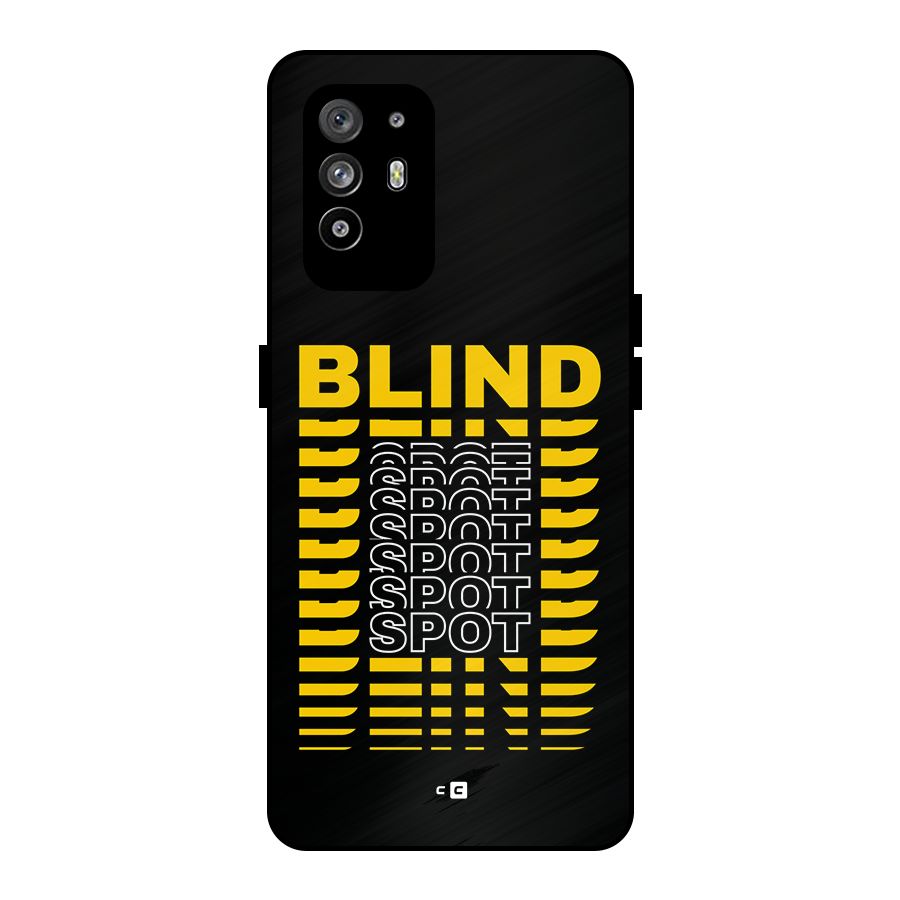 Blind Spot Metal Back Case for Oppo F19 Pro Plus 5G