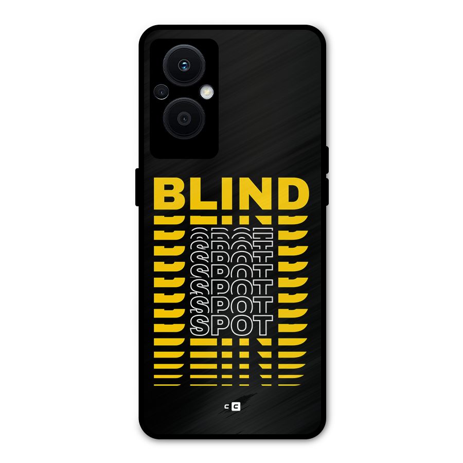 Blind Spot Metal Back Case for Oppo F21 Pro 5G