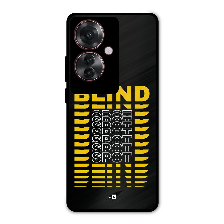 Blind Spot Metal Back Case for Oppo F25 Pro
