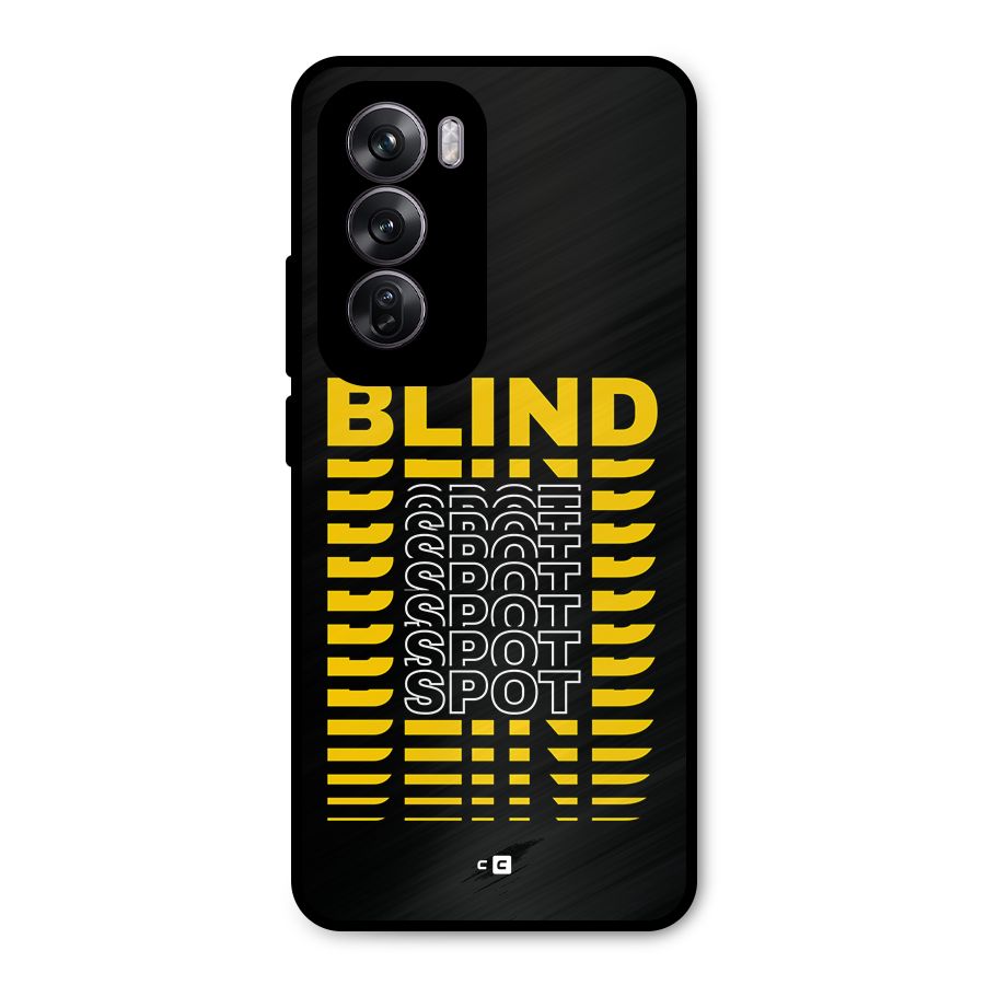 Blind Spot Metal Back Case for Oppo Reno12 Pro