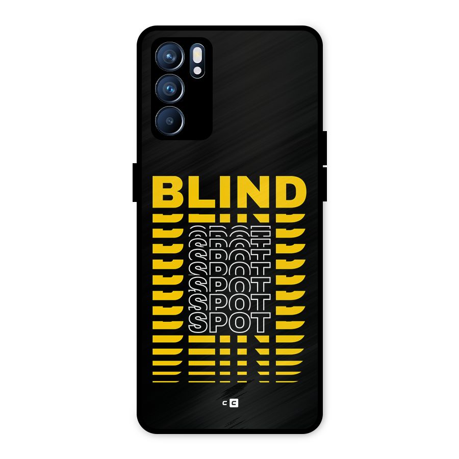 Blind Spot Metal Back Case for Oppo Reno6 5G