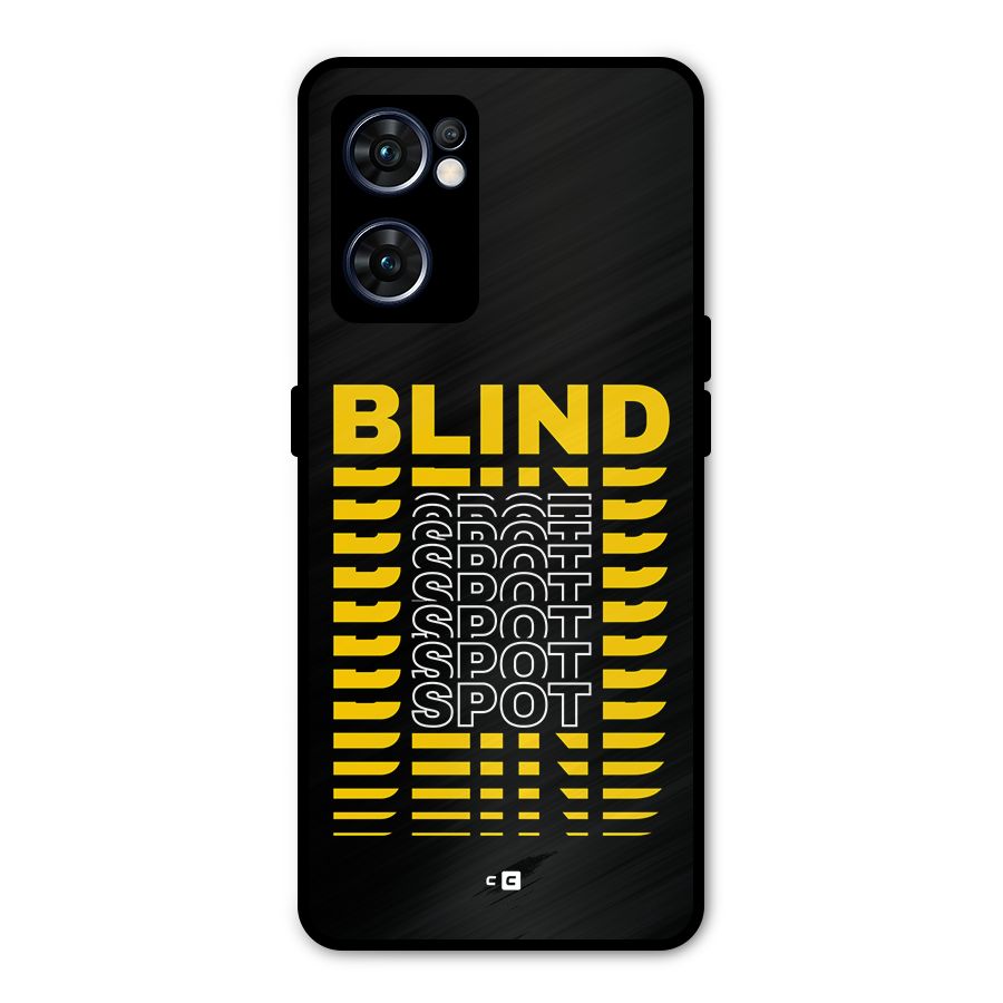 Blind Spot Metal Back Case for Oppo Reno7 5G