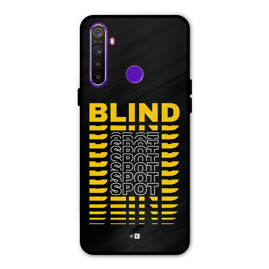 Blind Spot Metal Back Case for Realme 5