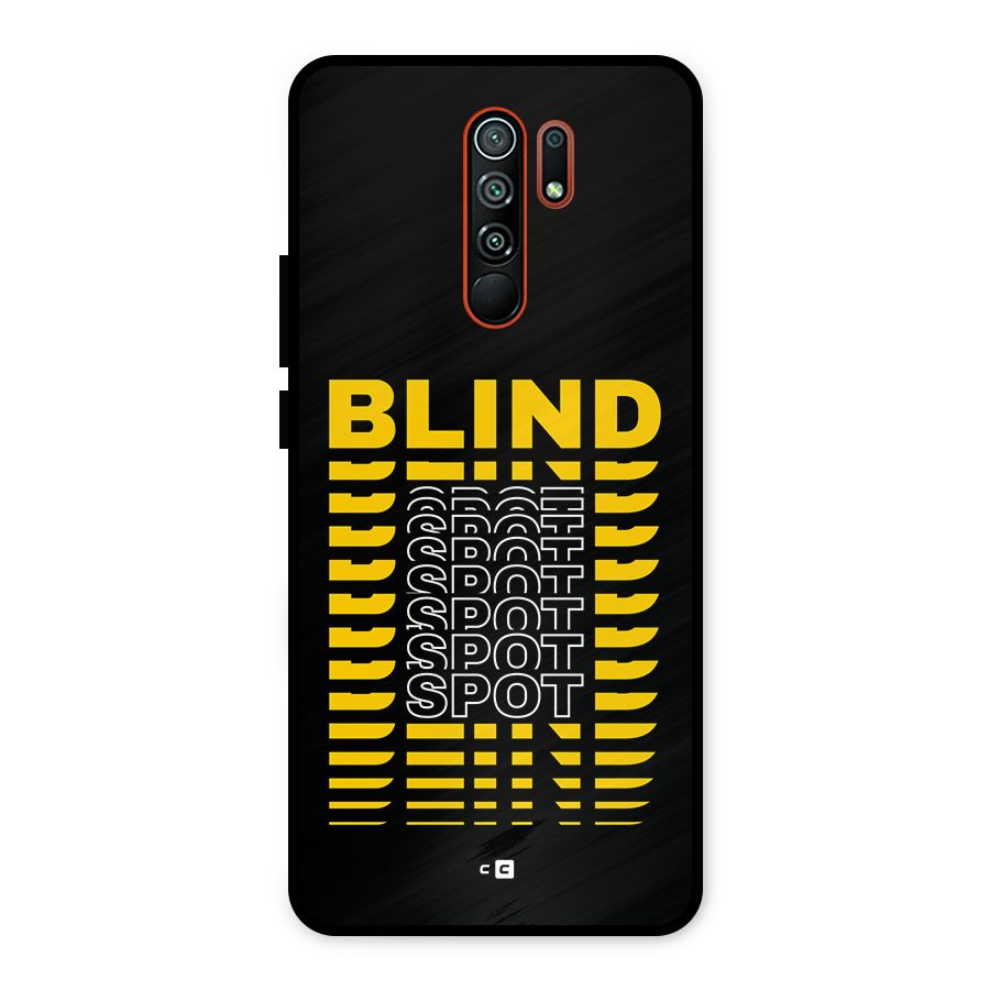 Blind Spot Metal Back Case for Redmi 9 Prime