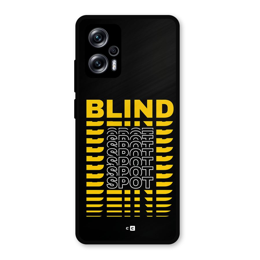Blind Spot Metal Back Case for Redmi K50i
