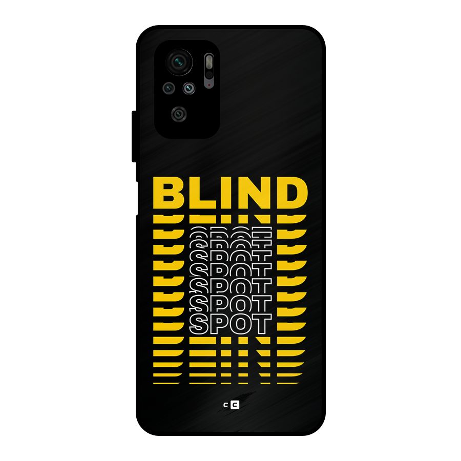 Blind Spot Metal Back Case for Redmi Note 10S