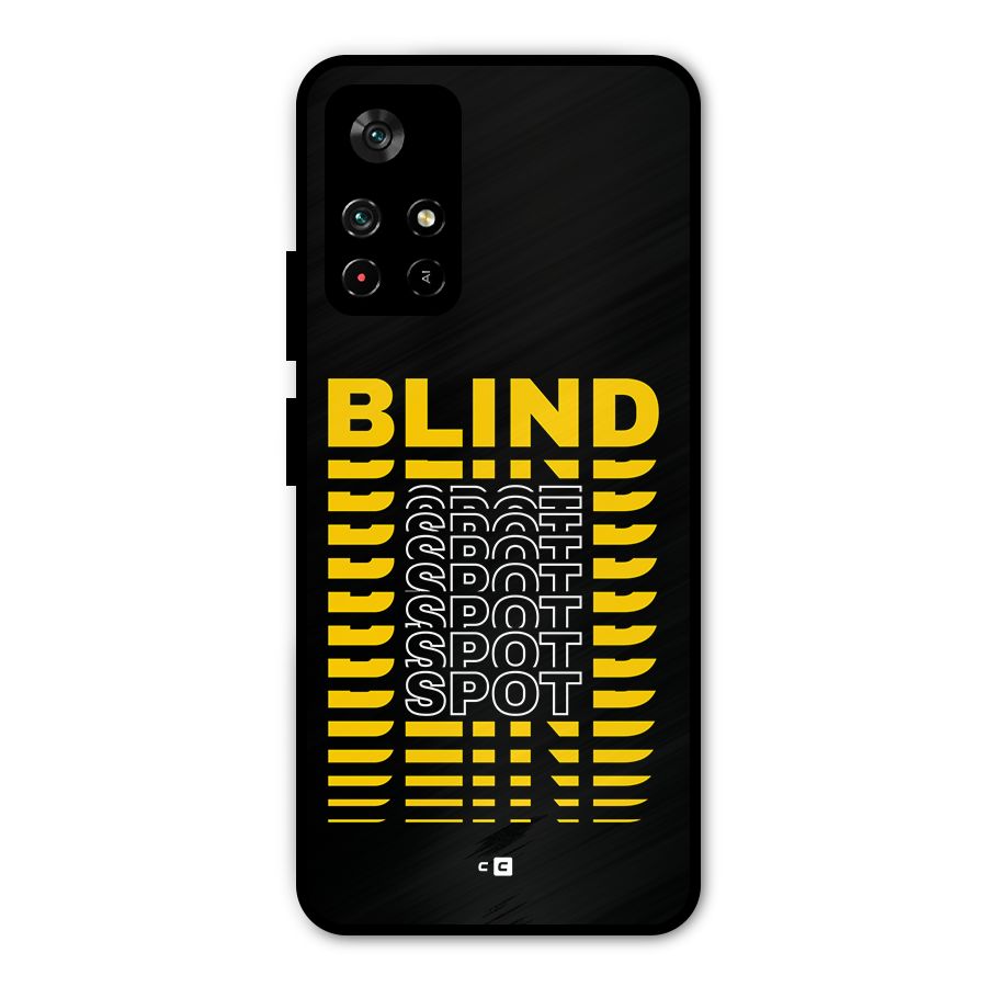 Blind Spot Metal Back Case for Redmi Note 11T 5G
