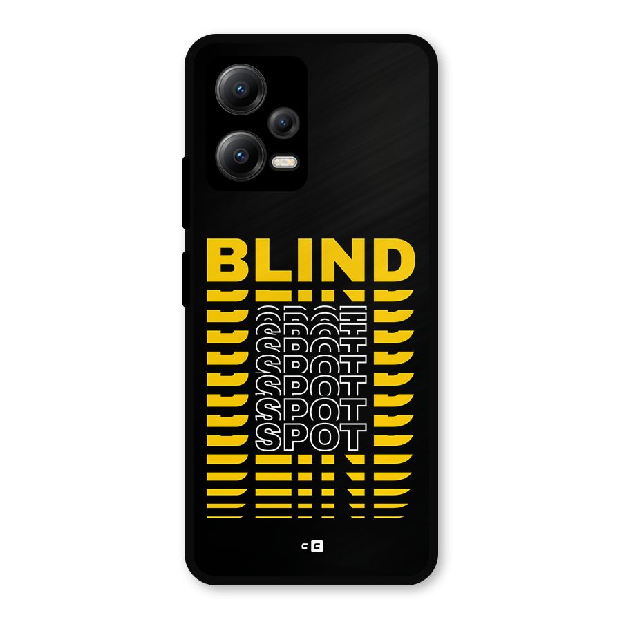 Blind Spot Metal Back Case for Redmi Note 12 5G