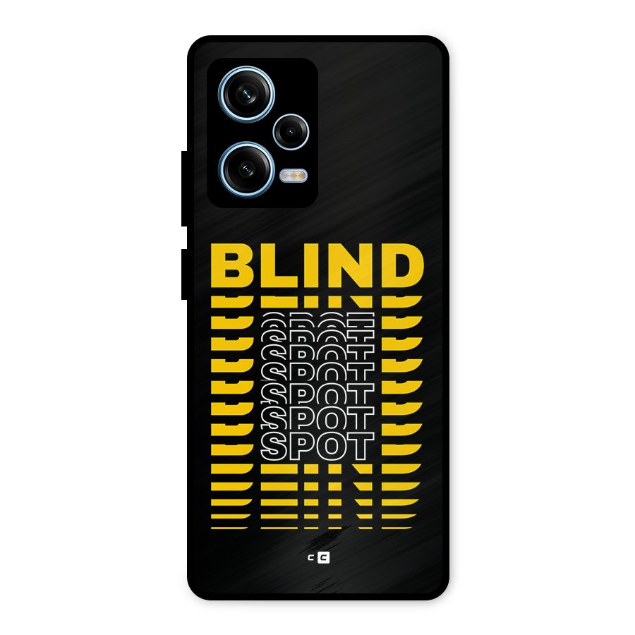 Blind Spot Metal Back Case for Redmi Note 12 Pro