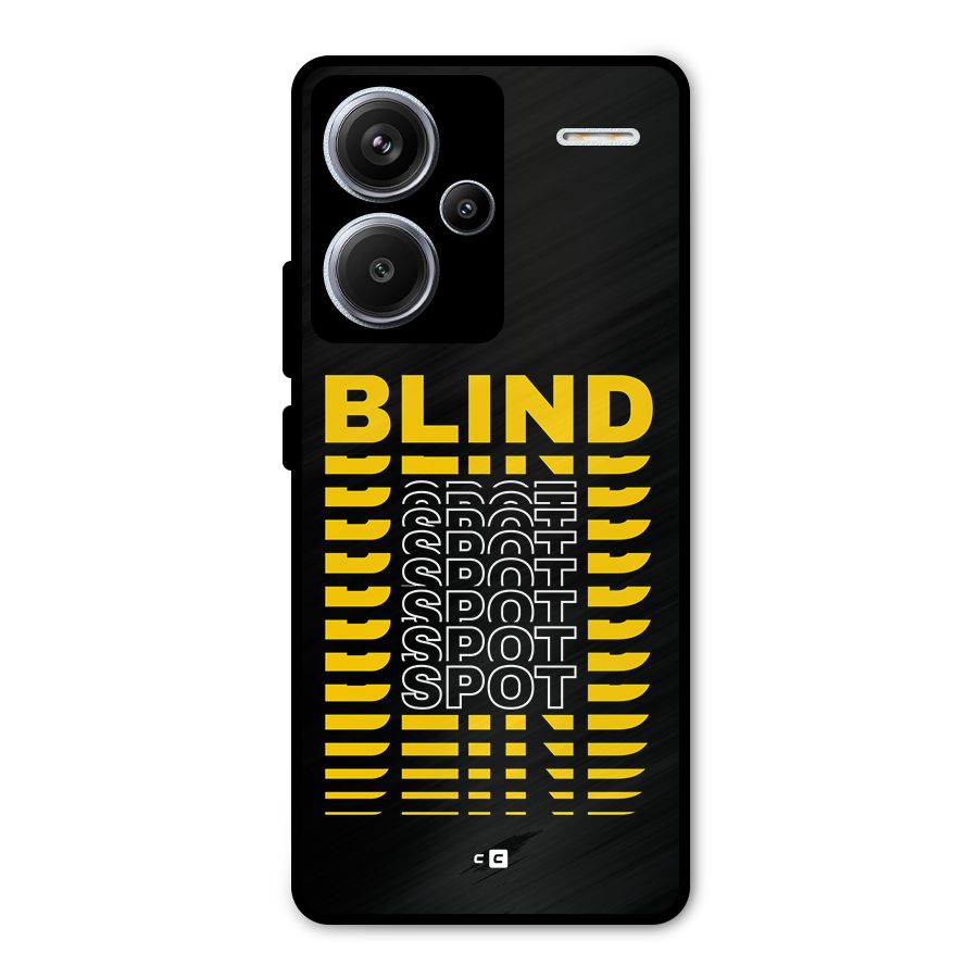 Blind Spot Metal Back Case for Redmi Note 13 Pro Plus