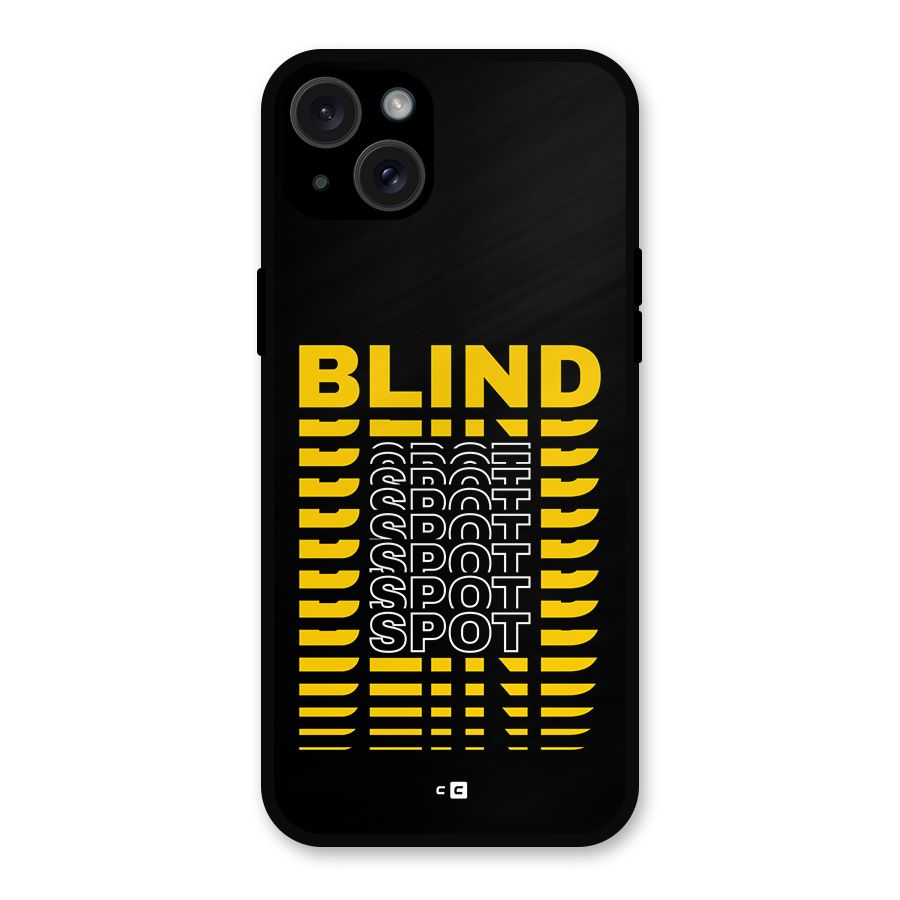 Blind Spot Metal Back Case for iPhone 15 Plus