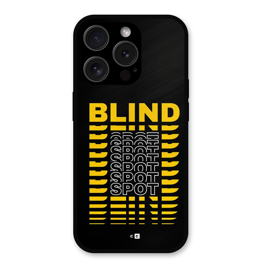 Blind Spot Metal Back Case for iPhone 15 Pro
