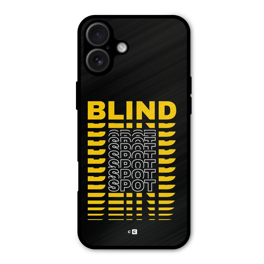 Blind Spot Metal Back Case for iPhone 16 Plus