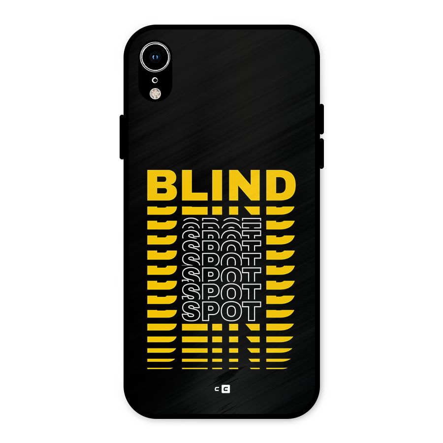 Blind Spot Metal Back Case for iPhone XR