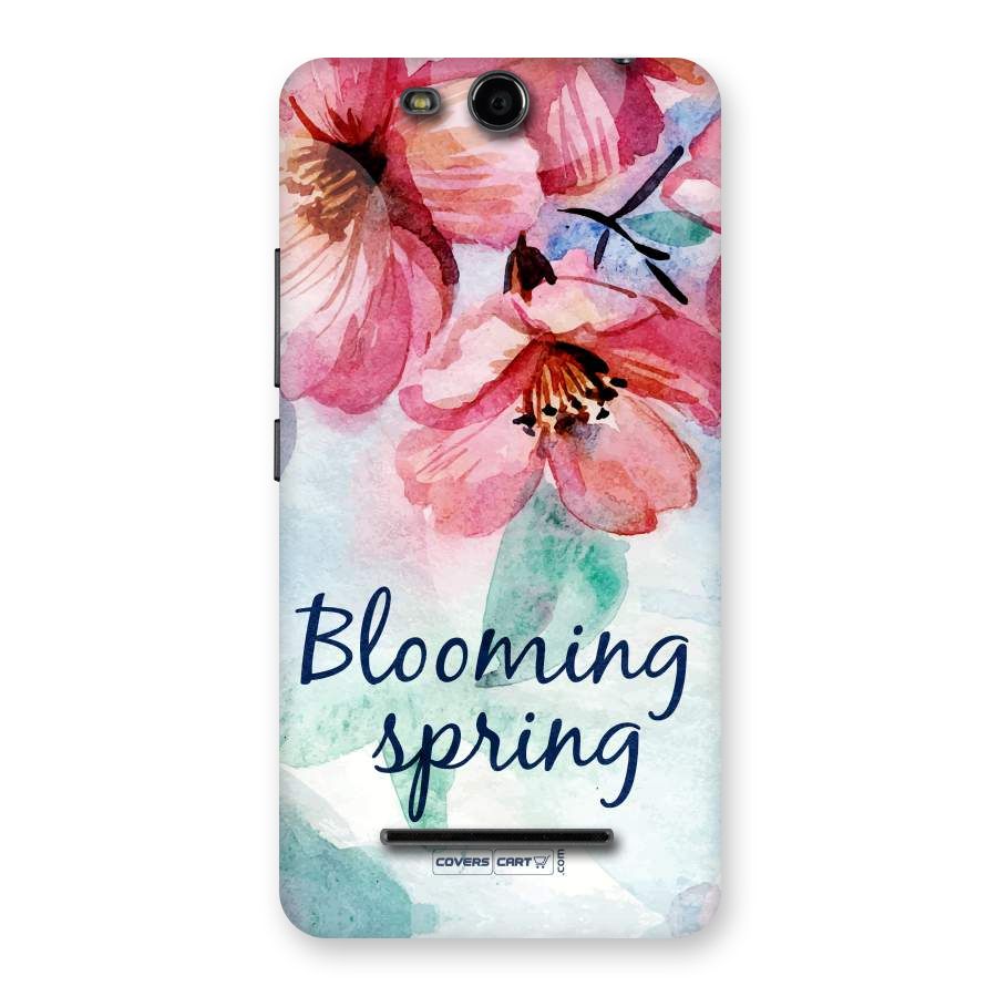 Blooming Spring Back Case for Micromax Canvas Juice 3 Q392