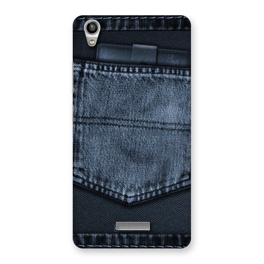 Blue Denim Back Case for Lava-Pixel-V1