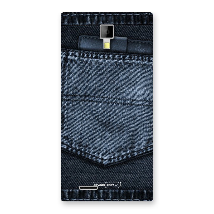 Blue Denim Back Case for Micromax Canvas Xpress A99