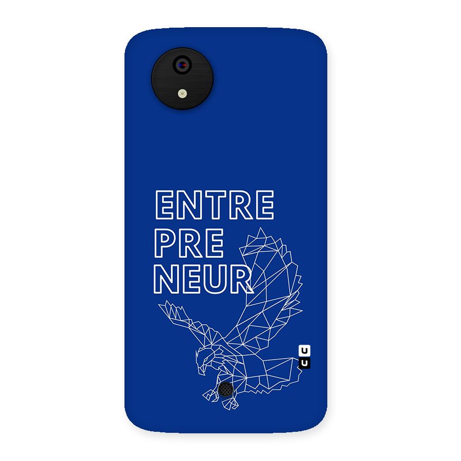 Blue Entrepreneur Back Case for Canvas A1  AQ4501