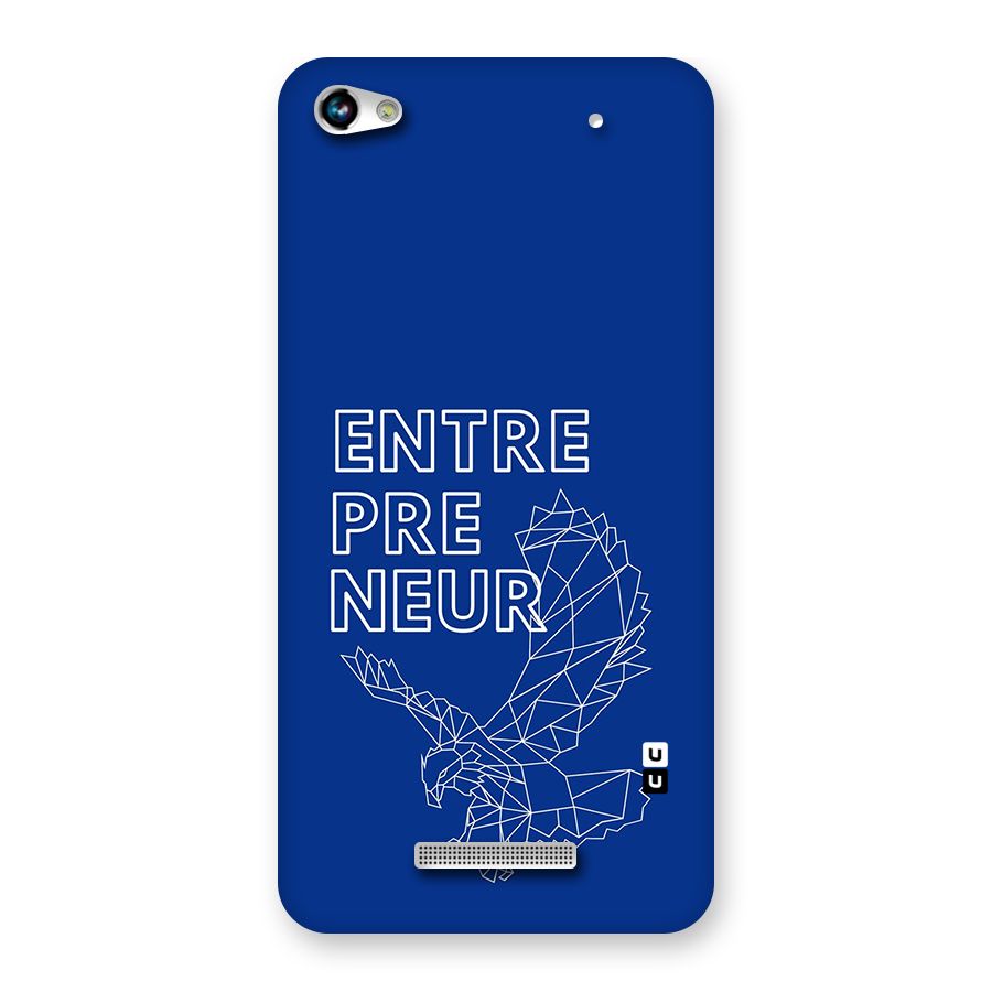 Blue Entrepreneur Back Case for Canvas Hue 2 A316