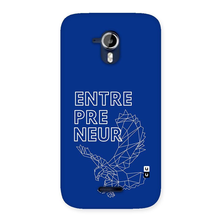 Blue Entrepreneur Back Case for Canvas Magnus A117