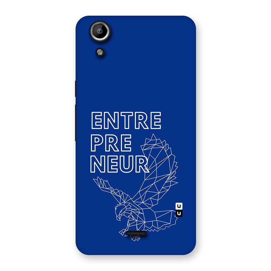 Blue Entrepreneur Back Case for Canvas Selfie Lens Q345