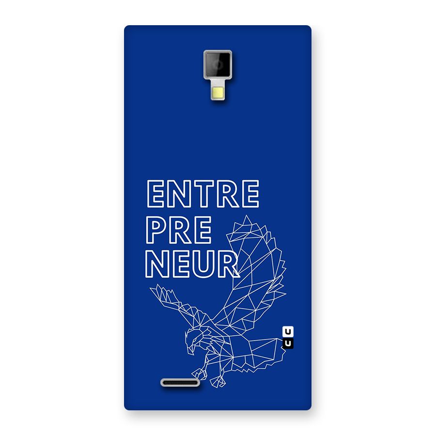 Blue Entrepreneur Back Case for Canvas Xpress A99