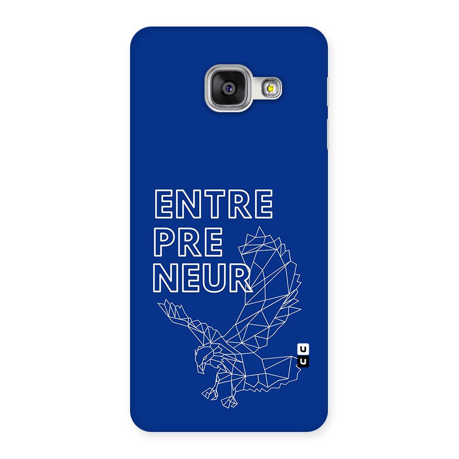 Blue Entrepreneur Back Case for Galaxy A3 (2016)