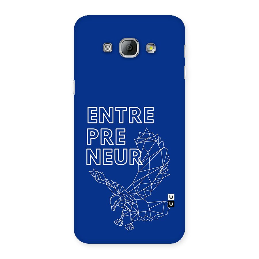 Blue Entrepreneur Back Case for Galaxy A8
