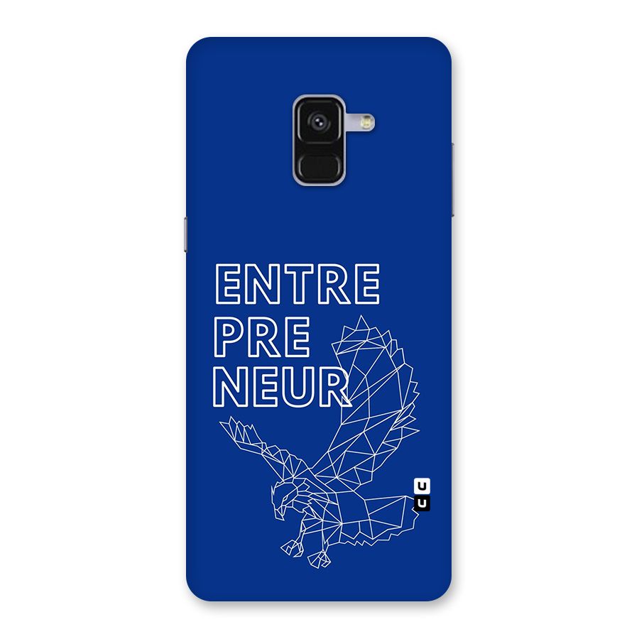Blue Entrepreneur Back Case for Galaxy A8 Plus