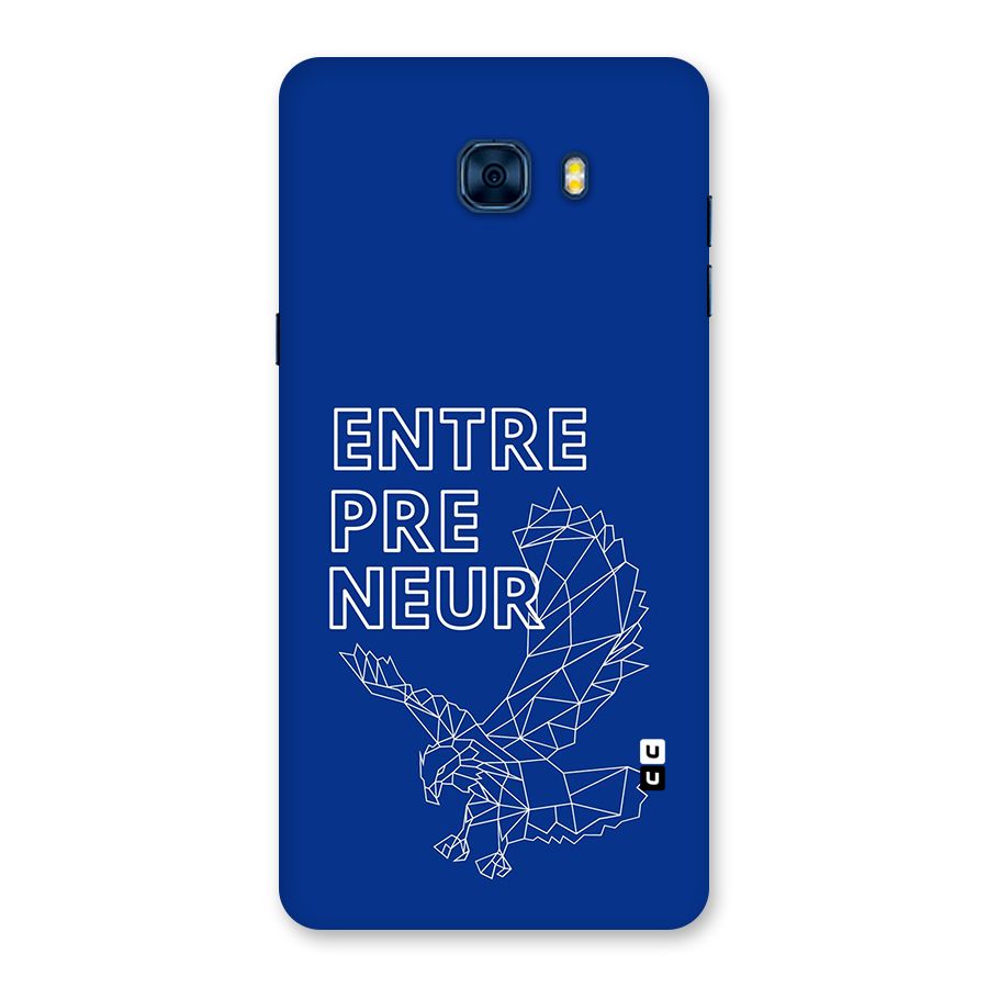 Blue Entrepreneur Back Case for Galaxy C7 Pro