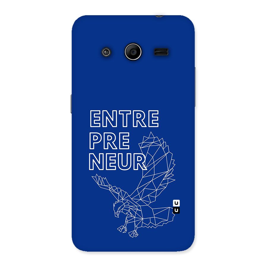 Blue Entrepreneur Back Case for Galaxy Core 2