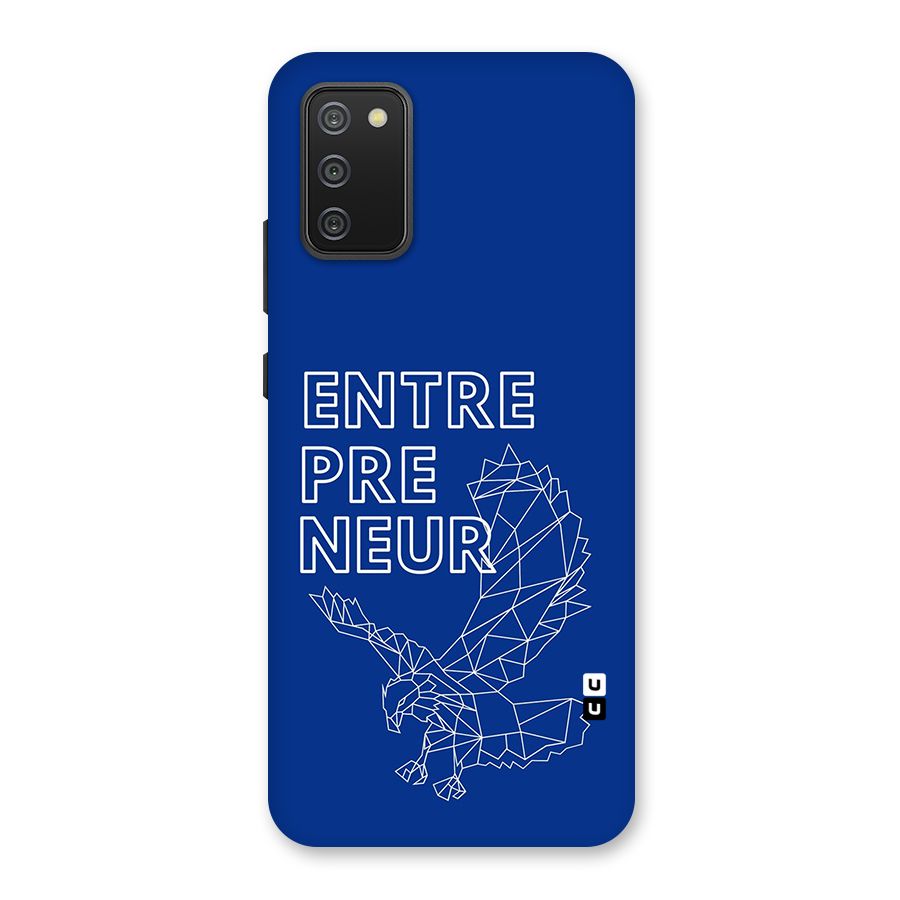 Blue Entrepreneur Back Case for Galaxy F02s