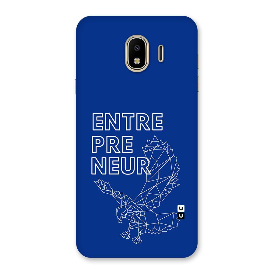 Blue Entrepreneur Back Case for Galaxy J4
