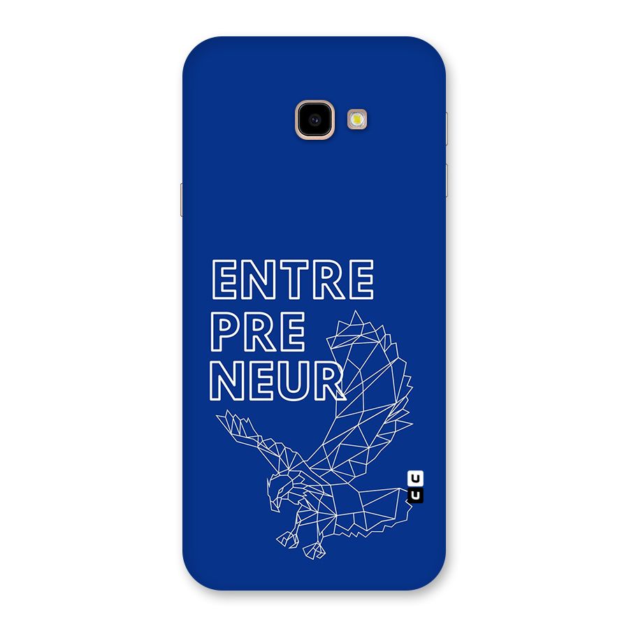 Blue Entrepreneur Back Case for Galaxy J4 Plus