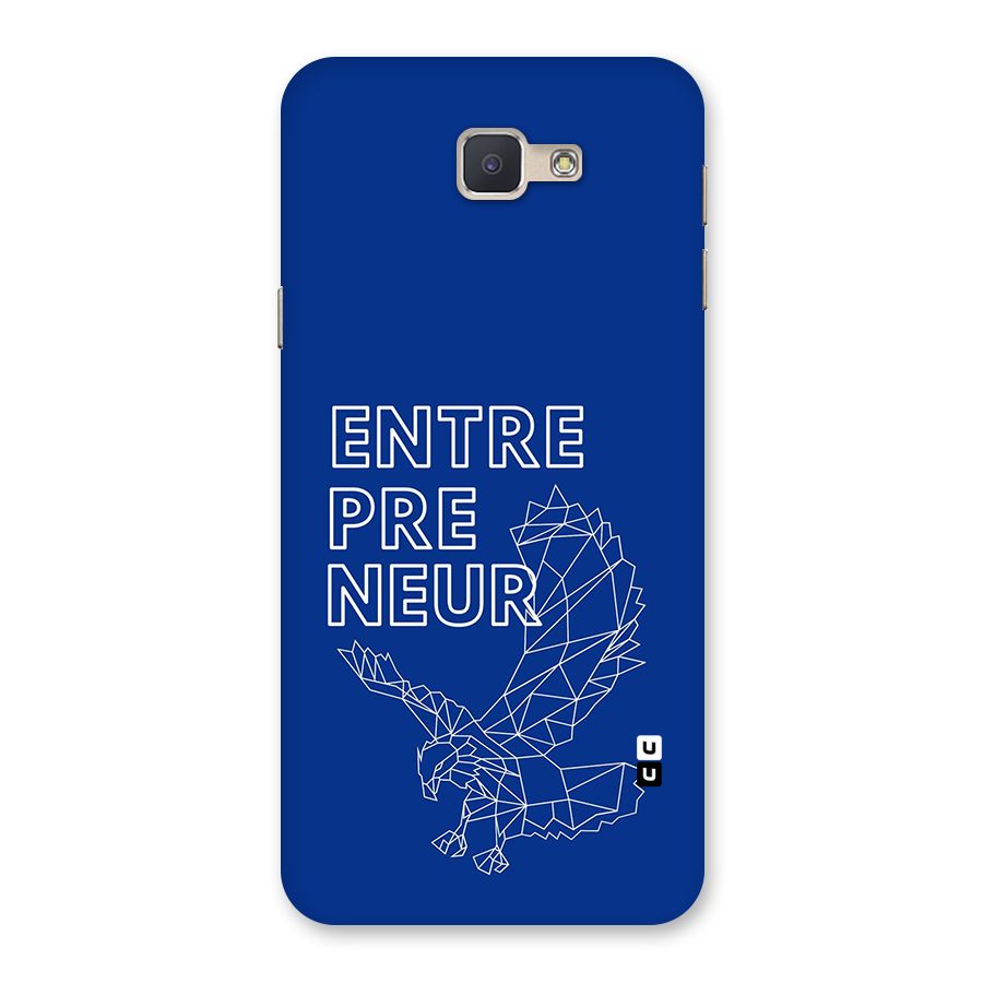 Blue Entrepreneur Back Case for Galaxy J5 Prime