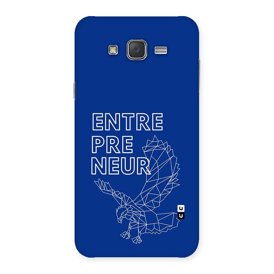 Blue Entrepreneur Back Case for Galaxy J7